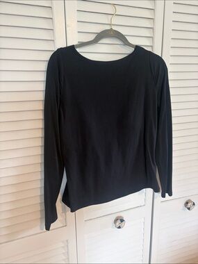 Large Abercrombie & Fitch Bra-Free low back Classic Black Long-Sleeve Women's To